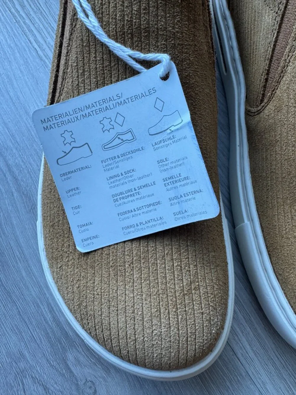 Birkenstock Oswego Slip-On Sneakers Cork Brown NWT